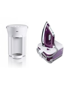 [BB展優惠套裝] Braun CareStyle Compact Pro 壓力式蒸氣熨斗 IS2577VI + Braun AquaExpress 5 即熱水機 WD5000