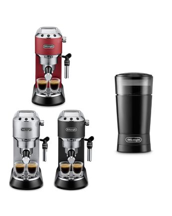 【優惠套裝】De'Longhi Dedica Style 系列半自動咖啡機 (EC685) + 咖啡研磨器 (KG200)