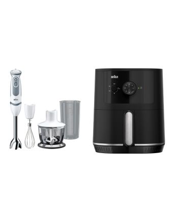 [BB展優惠套裝] Braun MultiQuick 5 Vario 手提攪拌棒 MQ5235 + Braun MultiFry 3 空氣炸鍋 HF3000